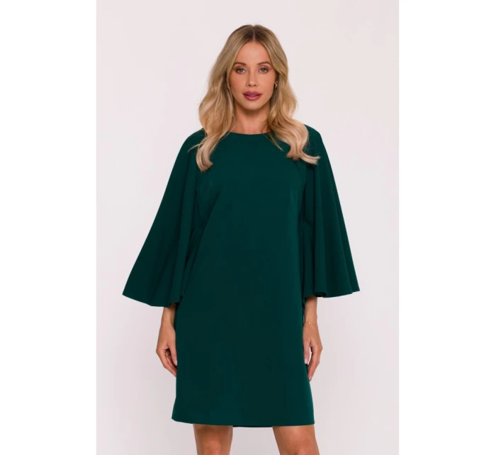 S426 Mini šaty s netopierími rukávmi - zelené S426 Mini šaty s netopierími rukávmi - zelené