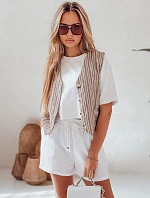 Dámske biele šortky HOT VIBE FashionStreet SY0444
