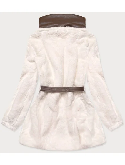 bunda v ecru barvě se stojáčkem model 16151404 - Ann Gissy