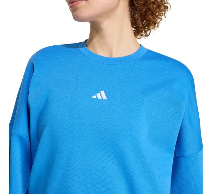 Dámska mikina adidas Essentials Small Logo Feelcozy modrá KC5280