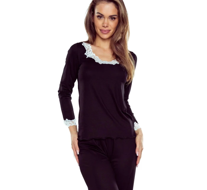 Dámske pyžamo Arleta čierne - ELDAR