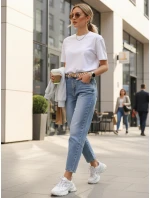 Dámské džínové kalhoty s páskem Dstreet model 21996318 - FashionStreet