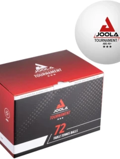 JOOLA TURNAJOVÉ LOPTIČKY NA STOLNÝ TENIS 3 HVIEZDIČKY 72KS BIELE