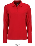 SOL'S Perfect LSL Women Dámske piqué polo s dlhým rukávom 25.2083 červené SOL'S Perfect LSL Women Dámske piqué polo s dlhým rukávom 25.2083 červené