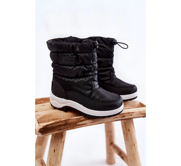 Dziecięce Śniegowce Na Suwak Big Star KK374235 Czarne Dziecięce Śniegowce Na Suwak Big Star KK374235 Czarne