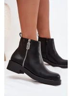 Zateplené Nízké Boty Dámské S Černé model 21706768 - Boto Zateplené Nízké Boty Dámské S Černé model 21706768 - Boto