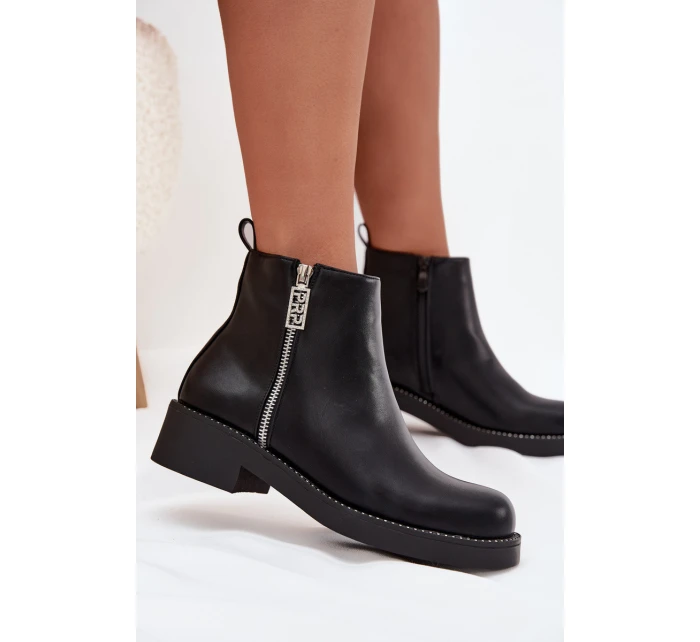 Zateplené Nízké Boty Dámské S Černé model 21706768 - Boto Zateplené Nízké Boty Dámské S Černé model 21706768 - Boto