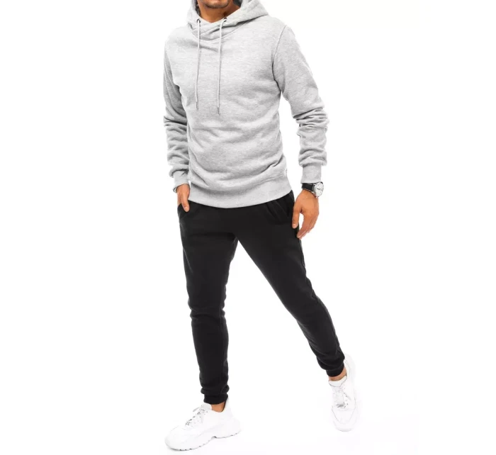 Pánska sivo-čierna tepláková súprava FashionStreet AX0670