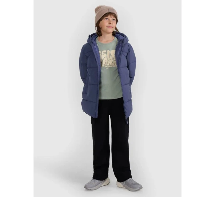 Chlapčenská páperová bunda so syntetickou výplňou 4F 4FJRAW25TDJAM0805-32S