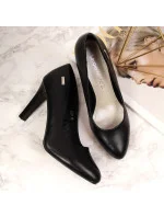 Dámské černé lodičky na podpatku W - Sergio Leone