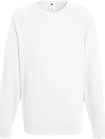 Fruit of the Loom Lightweight Raglan Sweat Pánska mikina s raglánovými rukávmi 16.2138 biela