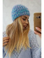 Dámská čepice tyrkysová model 18751423 - K-Fashion Dámská čepice tyrkysová model 18751423 - K-Fashion