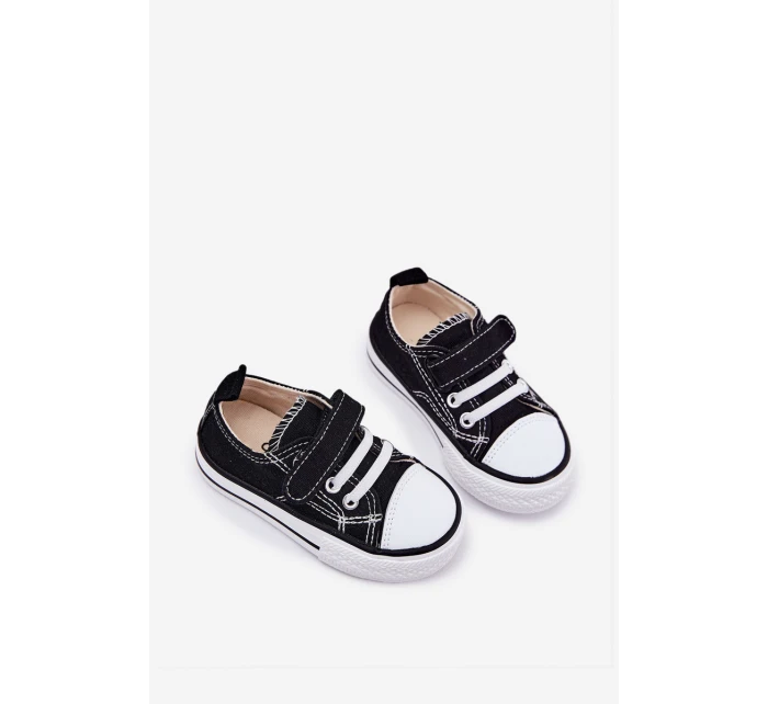 Dětské Tenisky Na Suchý Zip Černé model 21692346 - Boto