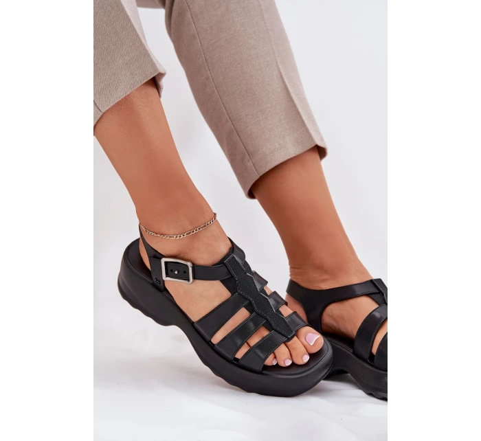 Dámské Sandály  Černé model 21695836 - Zaxy