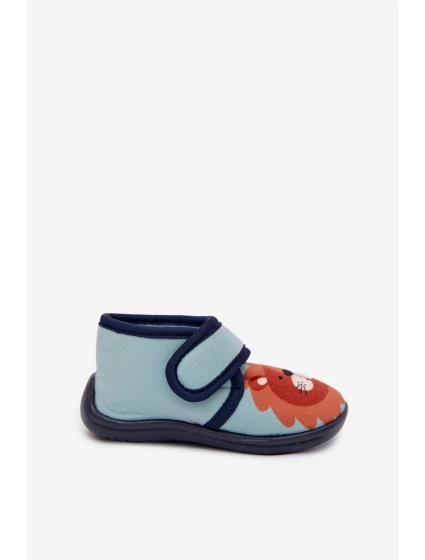 Dětské pantofle na suchý zip modré model 21794083 - Boto Dětské pantofle na suchý zip modré model 21794083 - Boto