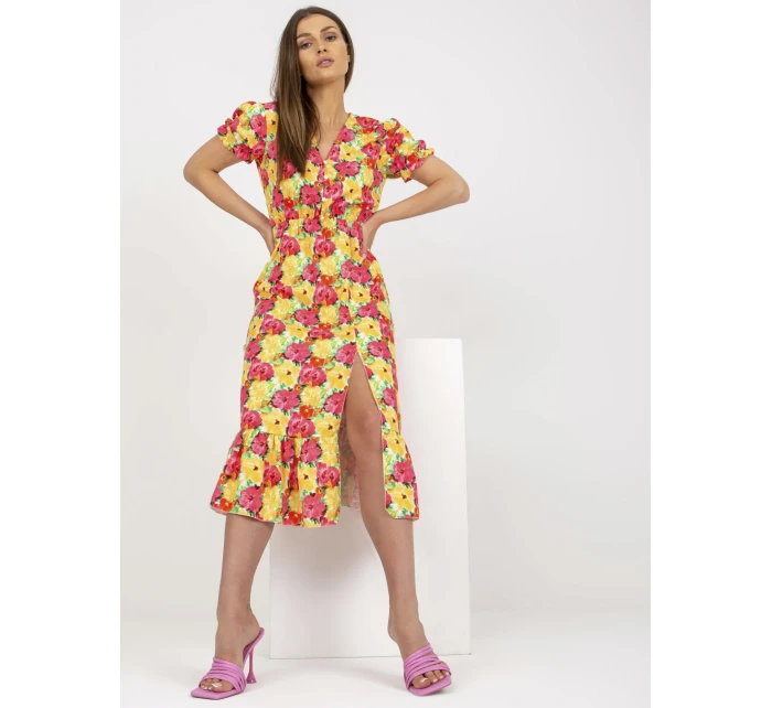 Šaty DHJ SK 7006 3.39 žltá