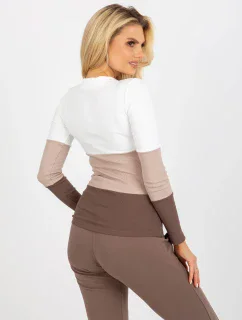 Blúzka RV BZ 8431.31X bielo-hnedá