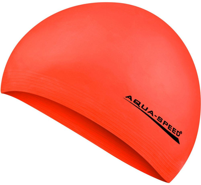 AQUA SPEED Plavecká čiapka Soft Latex Orange Pattern 75