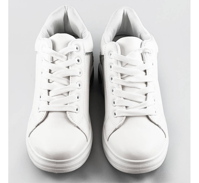 Bielo-svetlo modré športové topánky so skrytým klinom (666-16)