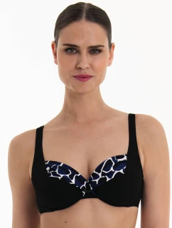 Style Hermine Vrchný diel plaviek - Vrchný diel 8438-1 schwarz/pool blue - Anita Classix