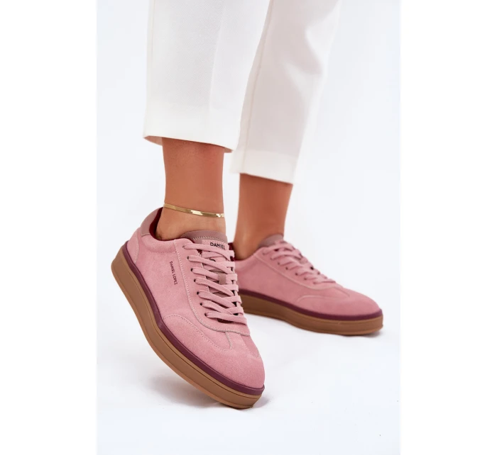 Semišové Dámské Tenisky Daniel  Růžové model 21703337 - Daniel Lopez Just Dare