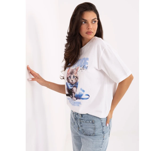 Tričko D12083AI02799A bielo-modré Tričko D12083AI02799A bielo-modré