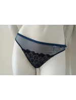 Dámské tanga  modré se zlatou  model 21055754 - Selmark