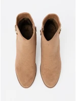 Moderní dámské kotníčkové boty model 21298259 na širokém podpatku Moderní dámské kotníčkové boty model 21298259 na širokém podpatku