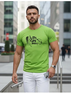 Tshirt męski z Life on limonkowy model 22170557 - FashionStreet