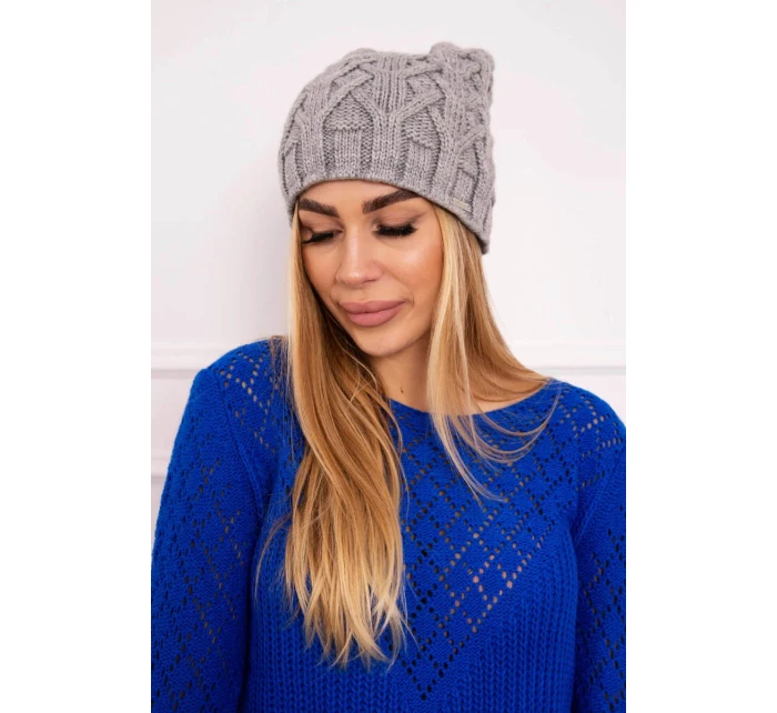 Fleecová čiapka Sonia K201 sivá