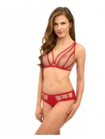 Dámska podprsenka Bralette 2507 Red with Body - Lupo Line