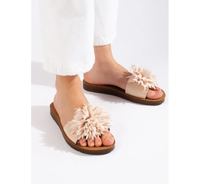 Krásne hnedé dámske ponožky bez päty Krásne hnedé dámske ponožky bez päty