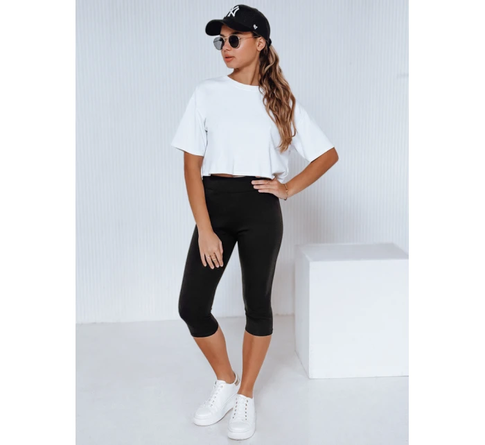 Dámské 3/4 legíny s vysokým pasem černé Dstreet model 21991919 - FashionStreet