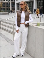przejściowa kamizelka damska z brązowa model 22305424 - FashionStreet przejściowa kamizelka damska z brązowa model 22305424 - FashionStreet