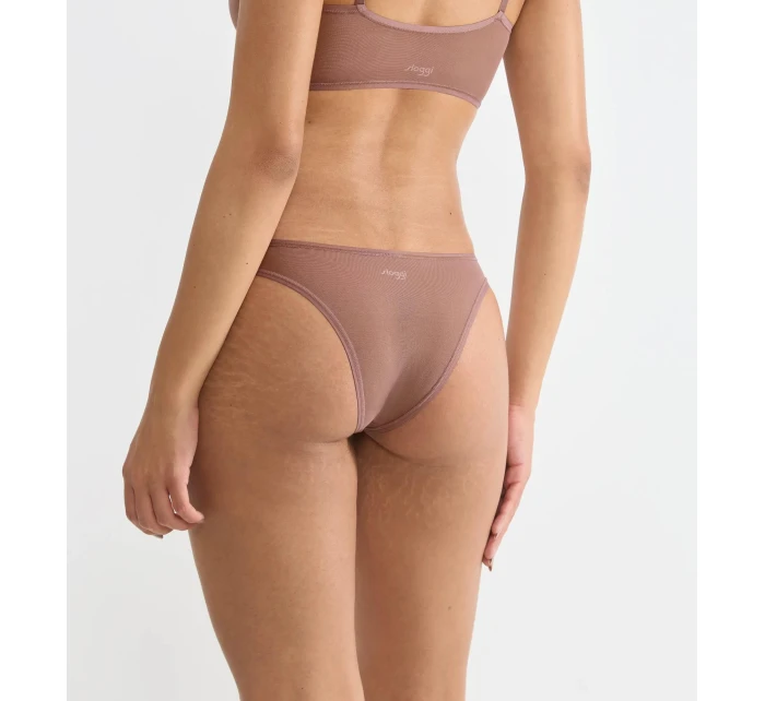 Dámske tangá Soft ADAPT Tiny - BROWN - hnedé 1141 - SLOGGI