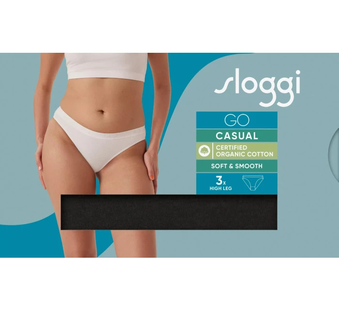 sloggi GO Casual High leg 3P - BLACK - SLOGGI BLACK - SLOGGI