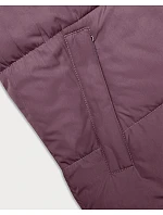 Dámska krátka vesta s kapucňou j.style purple-black (16M9112-53) Dámska krátka vesta s kapucňou j.style purple-black (16M9112-53)
