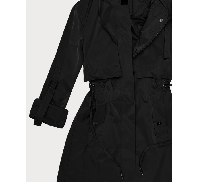 Klasická dámska bunda Goodlookin s podšívkou čierna (B2006-1)