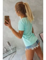 Dokonalá blúzka s mätovou potlačou Dokonalá blúzka s mätovou potlačou