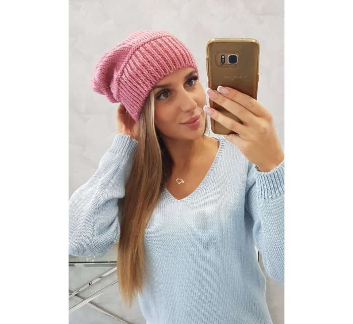 Dámska čiapka Ingrid K371 tmavo ružová Dámska čiapka Ingrid K371 tmavo ružová