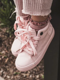 Dětské klasické vysoké tenisky Big Star model 21609028 růžové - Big Star Shoes