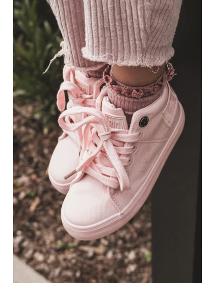 Detské klasické vysoké tenisky Big Star LL374003 pink