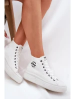 Trampki Damskie Na Platformie Lee Cooper LCW-25-44-3209L Biale