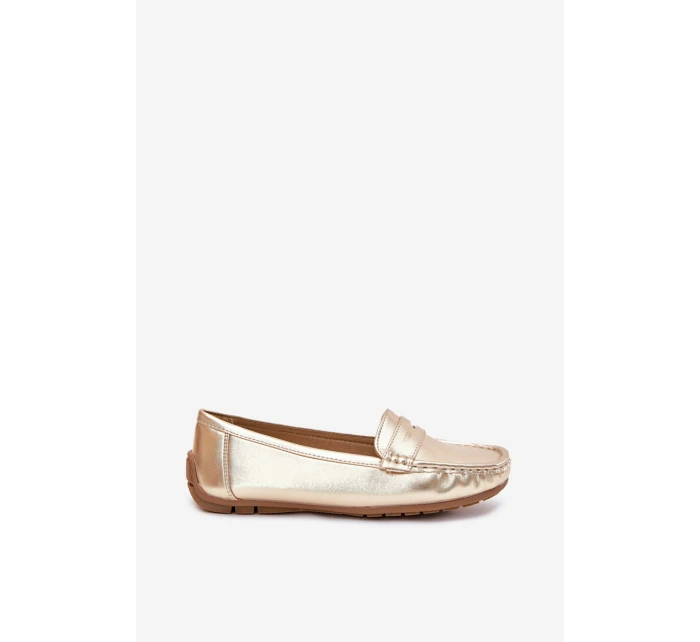 Dámské Eko Kožené Mokasíny Zlaté model 21701539 - Boto