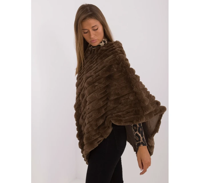 Pončo AT PN 2347.88 tmavohnedé