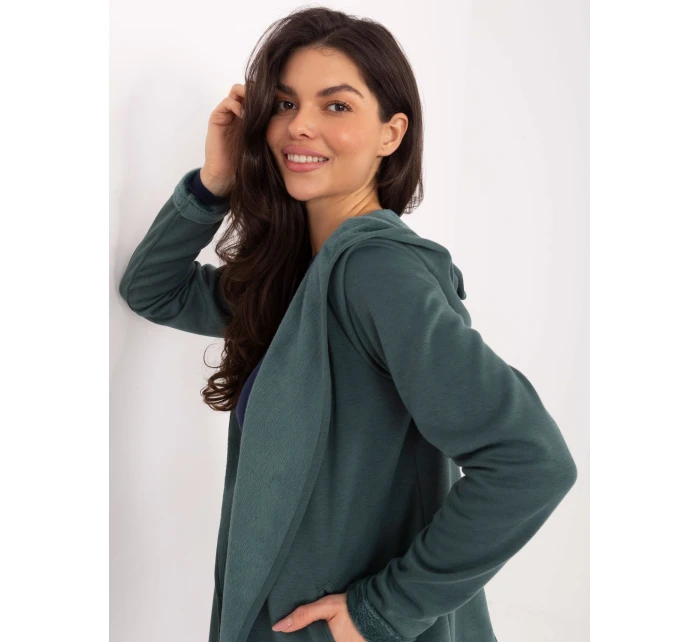 Mikina D68450M01066D1 tmavozelená