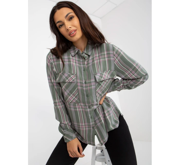 Blúzka D70039Z11082A khaki farba