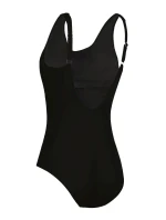 Dámske jednodielne plavky Atlantic sport 34LA2 Čierne so zelenou a sivou - SELF