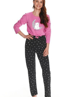 Dievčenské pyžamo pre staršie Suzan ružové s medveďom