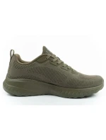 Pánska športová obuv Skechers Bobs Squad Chaos olive lightweight